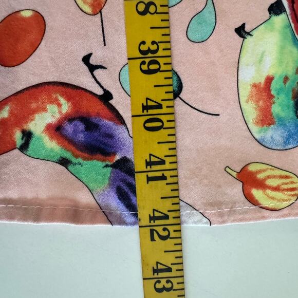 HEARTS & ROSES Dress‎ 12 Sandy Birds Peach Tropical Novelty Vintage Repro Birds - Picture 14 of 14